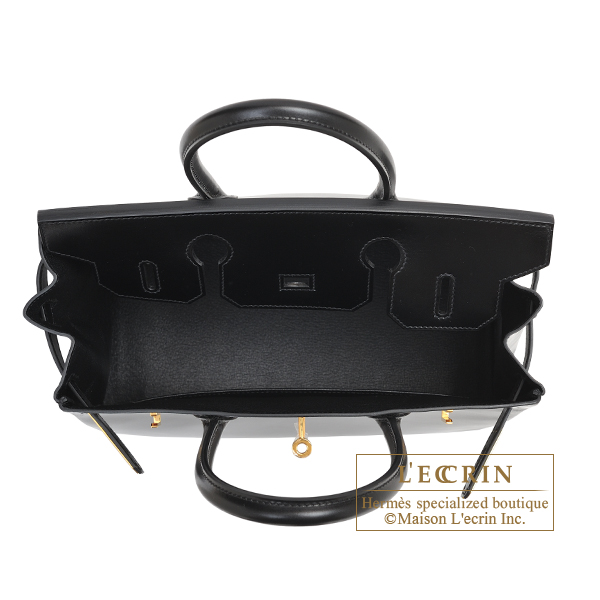 Hermes Birkin bag 30 Black Box calf leather Gold hardware