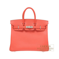 Hermes　Birkin bag 25　Rose jaipur　Epsom leather　Silver hardware