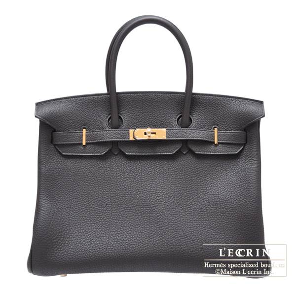 Hermes Birkin bag 35 Graphite Togo 