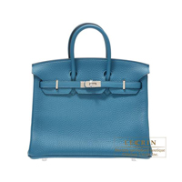 Hermes　Birkin bag 25　Cobalt　Togo leather　Silver hardware