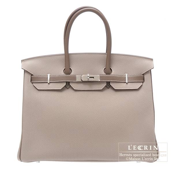 Hermes Birkin 35 Gris Tourterelle Etoupe Special Order Bag