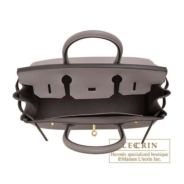 Hermes Birkin 30 Bag Etain Gray Coveted Gold Hardware Togo – Mightychic