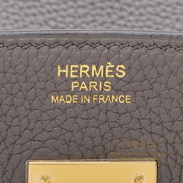 Hermès Birkin 30 In Gris Etain Togo With Gold Hardware