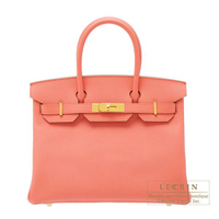 Hermes　Birkin bag 30　Flamingo　Epsom leather　Gold hardware