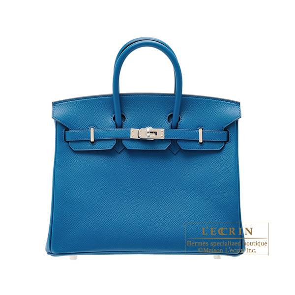 Hermes Mini Kelly Pochette Blue Izmir Epsom Gold Hardware