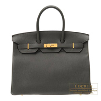 Hermes　Birkin bag 35　Vert gris　Togo leather　Gold hardware