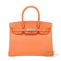 Hermes　Birkin bag 30　Mango　Epsom leather　Silver hardware