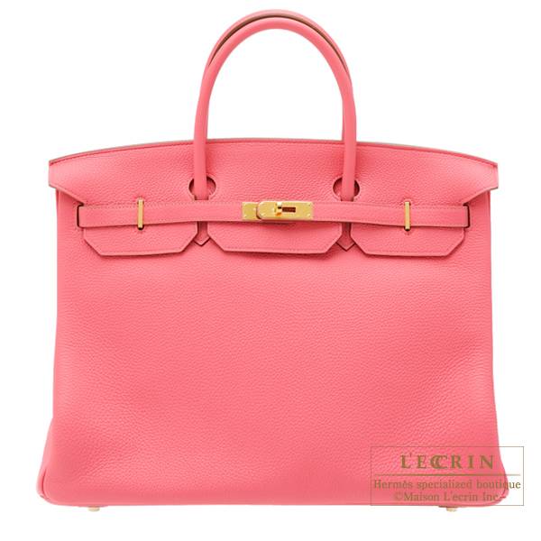 Hermes Birkin Bag Togo Leather Gold Hardware In Red