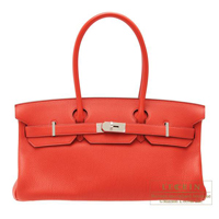 Hermes　JPG Shoulder　Birkin bag　Geranium　Togo leather　Silver hardware