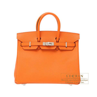 Hermes　Birkin bag 25　Orange　Epsom leather　Silver hardware