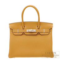 Hermes　Birkin bag 30　Natural sable　Togo leather　Silver hardware