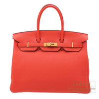 Hermes　Birkin bag 35　Rouge pivoine　Togo leather　Gold hardware