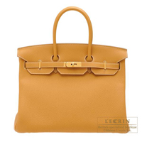 Hermes　Birkin bag 35　Natural sable　Togo leather　Gold hardware