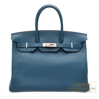 Hermes　Birkin bag 35　Colvert　Clemence leather　Silver hardware