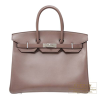 Hermes　Birkin bag 35　Grioret　Tadelakt leather　Silver hardware