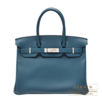 Hermes　Birkin bag 30　Colvert　Clemence leather　Silver hardware