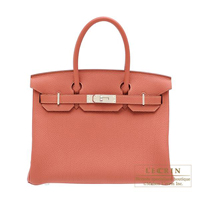 Hermes　Birkin bag 30　Rosy　Togo leather　Silver hardware