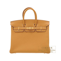 Hermes　Birkin bag 25　Natural sable　Togo leather　Gold hardware