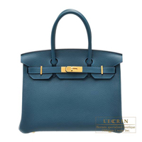 Hermes　Birkin bag 30　Colvert　Clemence leather　Gold hardware