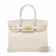 Hermes　Birkin bag 30　Craie　Epsom leather　Gold hardware