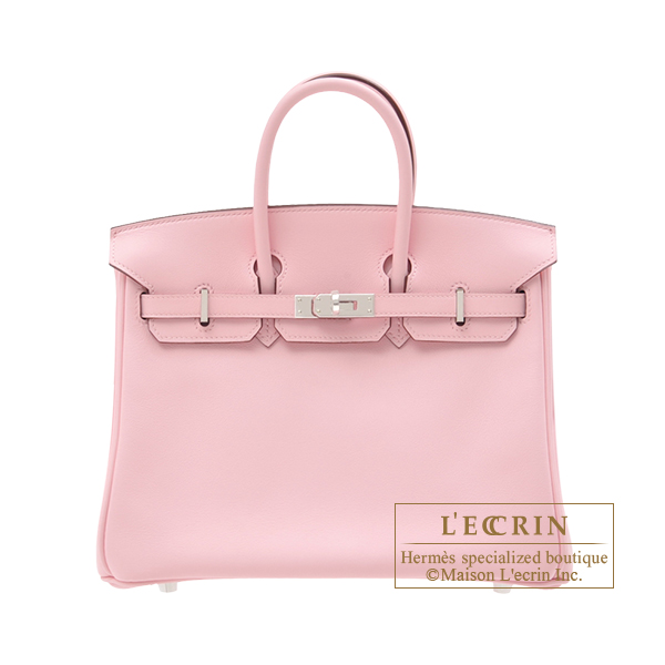 Hermes　Birkin bag 25　Rose sakura　Swift leather　Silver hardware