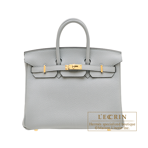 Hermes　Birkin bag 25　Blue glacier　Togo leather　Gold hardware