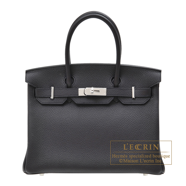 Hermes　Birkin bag 30　Prunoir　Clemence leather　Silver hardware
