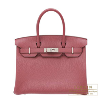 Hermes　Birkin bag 30　Bois de rose　Fjord leather　Silver hardware