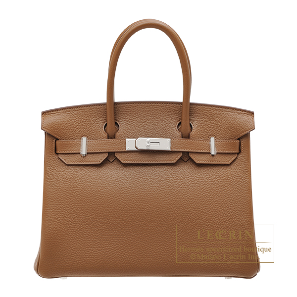 Hermes　Birkin bag 30　Alezan　Clemence leather　Silver hardware