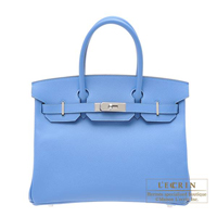 Hermes　Birkin bag 30　Blue paradise　Epsom leather　Silver hardware