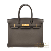 Hermes　Birkin bag 30　Ecorce　Togo leather　Gold hardware