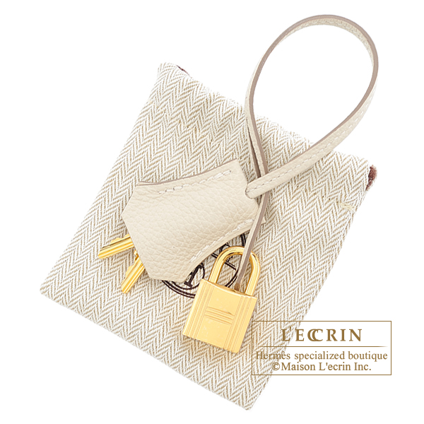 Hermes Birkin bag 30 Craie Togo leather Gold hardware
