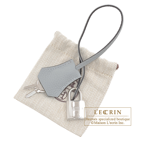 Hermes Birkin bag 35 Blue glacier Togo leather Silver hardware