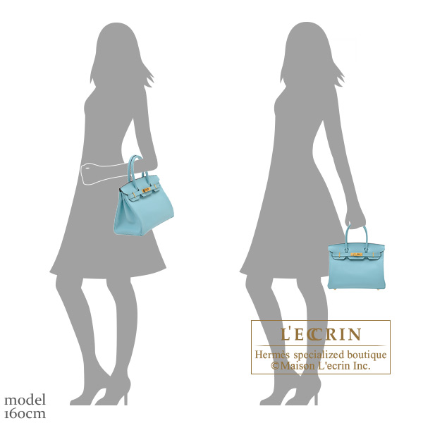 Hermes Birkin 30 Blue Atoll Tiffany Blue Epsom Leather Gold Hardware