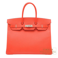 Hermes　Birkin bag 35　Rose jaipur　Epsom leather　Silver hardware