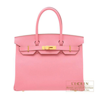 Hermes　Personal Birkin bag 30　Rose confetti　Epsom leather　Matt gold hardware