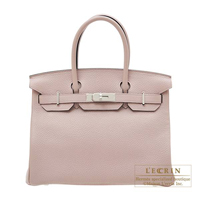 Hermes　Birkin bag 30　Glycine　Clemence leather　Silver hardware