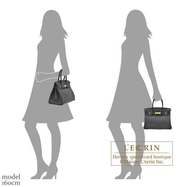 Hermes Birkin bag 30 Black Togo leather Gold hardware