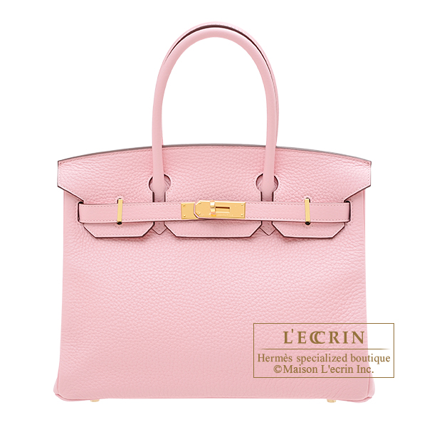 Hermes　Birkin bag 30　Rose sakura　Clemence leather　Gold hardware