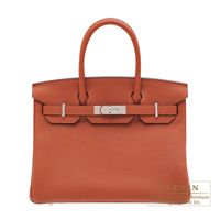 Hermes　Birkin bag 30　Cuivre　Togo leather　Silver hardware