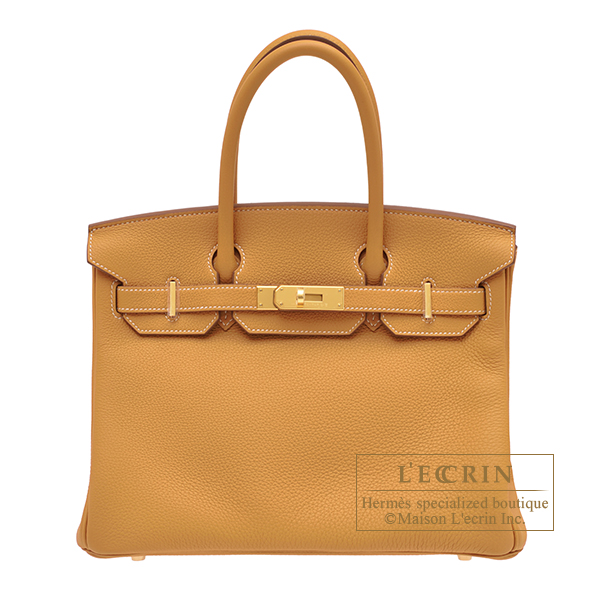 Hermes　Birkin bag 30　Natural sable　Togo leather　Gold hardware