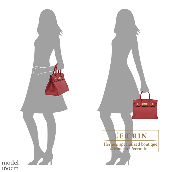 Hermès Birkin 30 In Rouge Grenat Togo Leather With Gold Hardware in Red