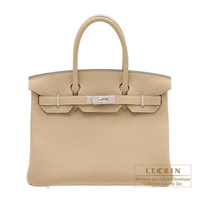 Hermes　Birkin bag 30　Trench　Togo leather　Silver hardware