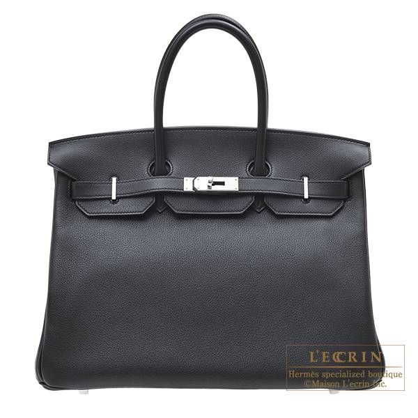 Hermes Birkin bag 35 Black Novillo 