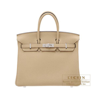 Hermes　Birkin bag 25　Trench　Togo leather　Silver hardware