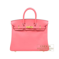 Hermes　Birkin bag 25　Rose azalee　Swift leather　Gold hardware