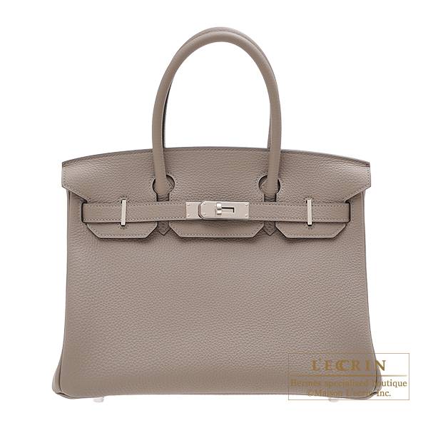 Hermes Birkin 30 Togo M8 Gris Asphalt SHW Stamp A