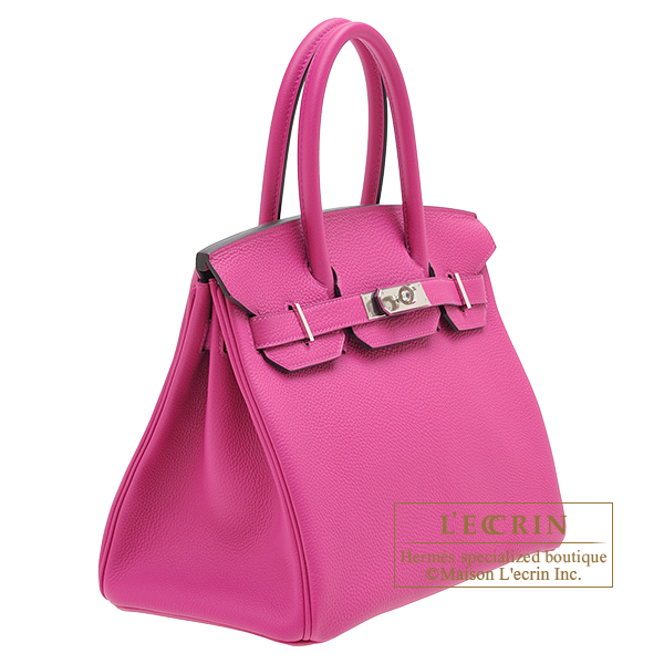 Hermès - Hermès Birkin 30 Togo Leather Handbag-Rose Purple Silver Hardware