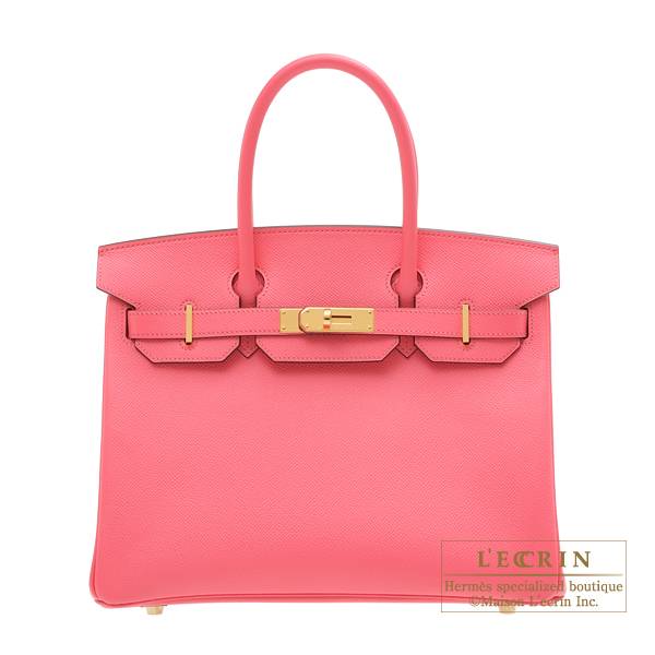 Hermes Birkin 30 Special Order Pink Rose Azalee Craie Beige White