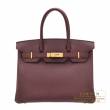 Hermes　Birkin bag 30　Bordeaux　Togo leather　Gold hardware